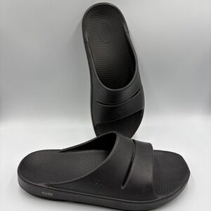 Oofos Ooahh Sport Slide Mens 11 Black Recovery‎ Sandals EU 44
